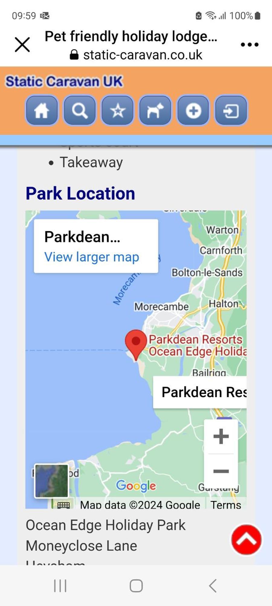 Q8 Ocean Edge Caravan Park Хейшем Екстер'єр фото